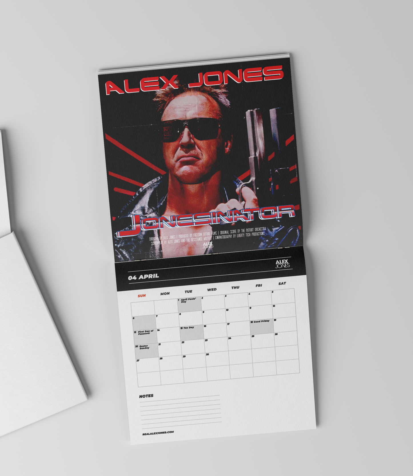 Alex Jones 2025 Action Movie Calendar