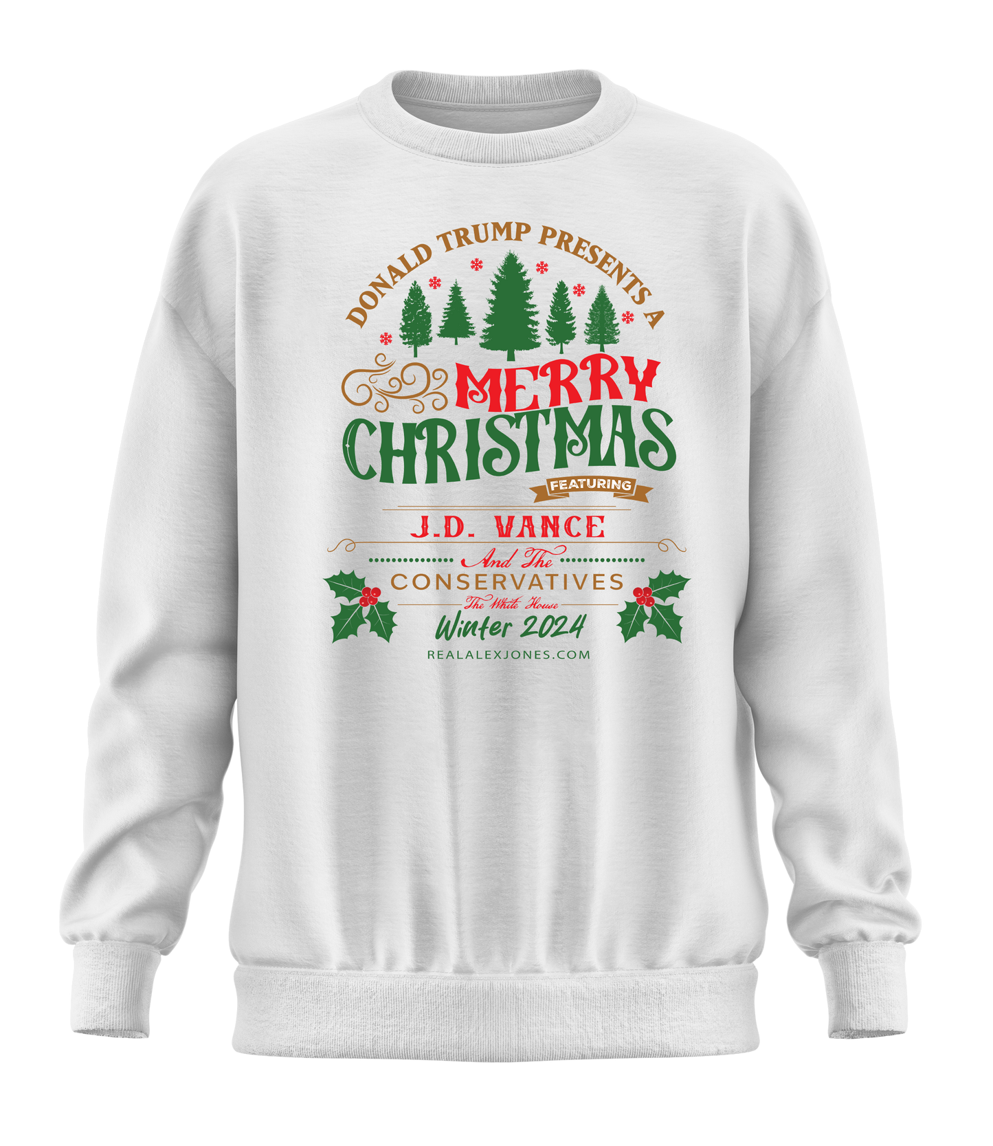 Trump Presents A Merry Christmas Sweatshirt