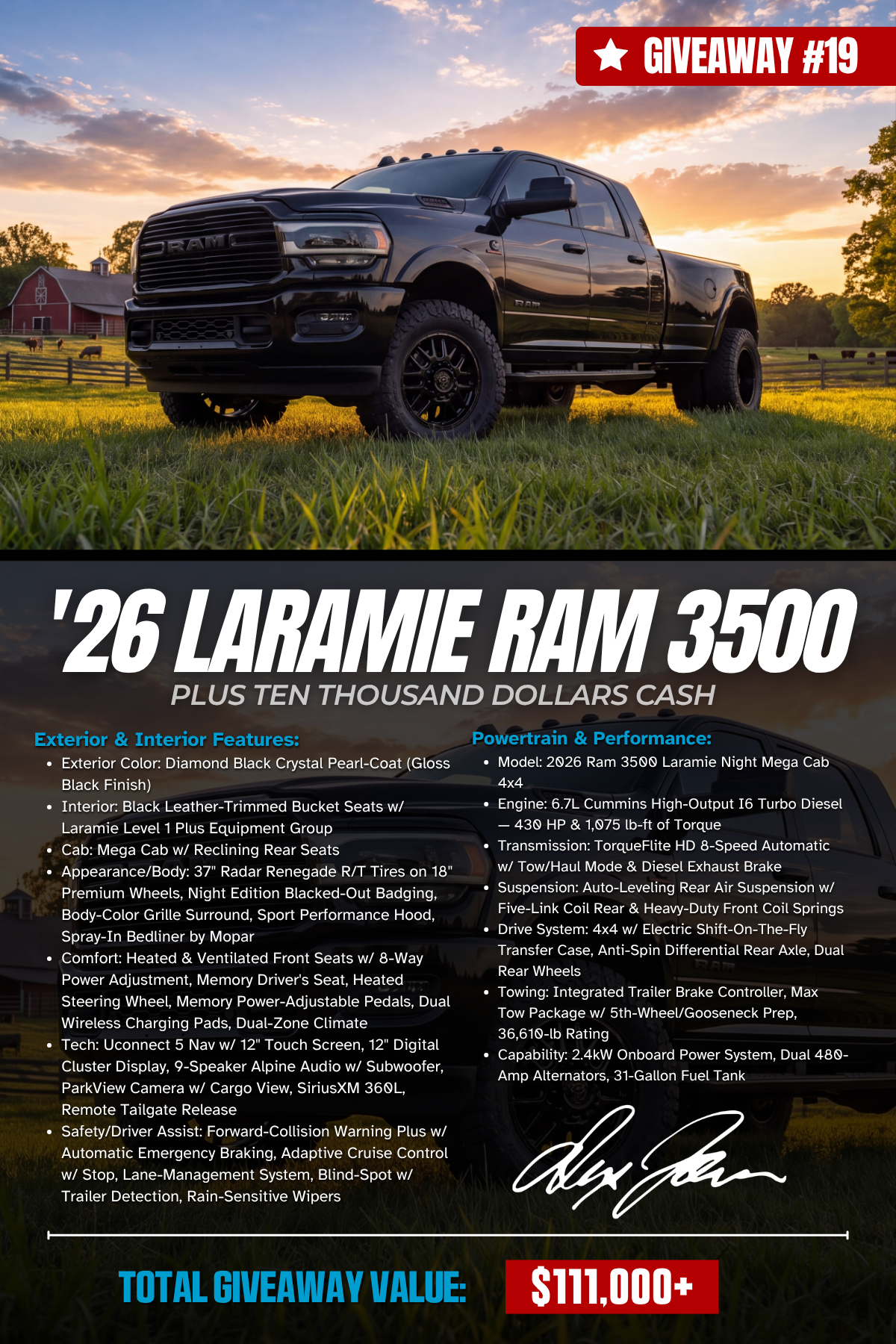 2026 RAM Laramie 3500 Diesel — Full Specs
