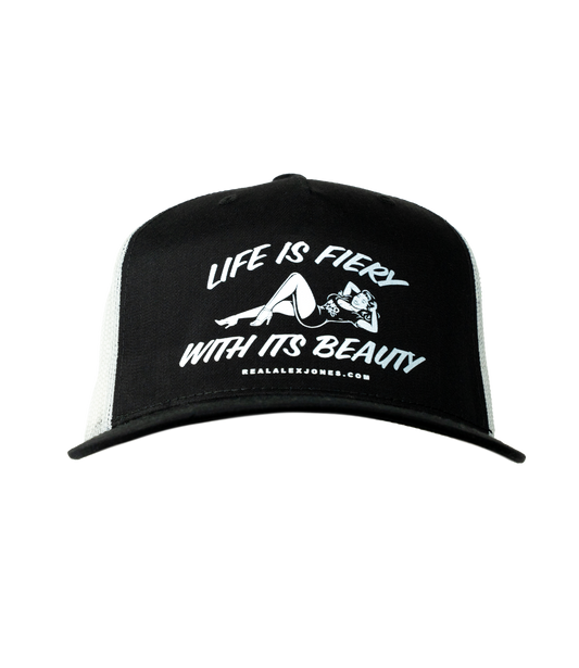 Life Is Fiery With It's Beauty Premium DTF Hat