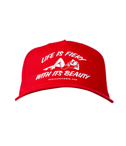 Life Is Fiery With It's Beauty Premium DTF Hat