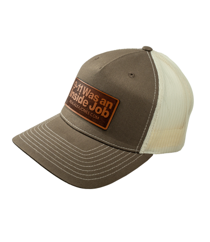 9-11 Was an Inside Job Leather Patch Hat