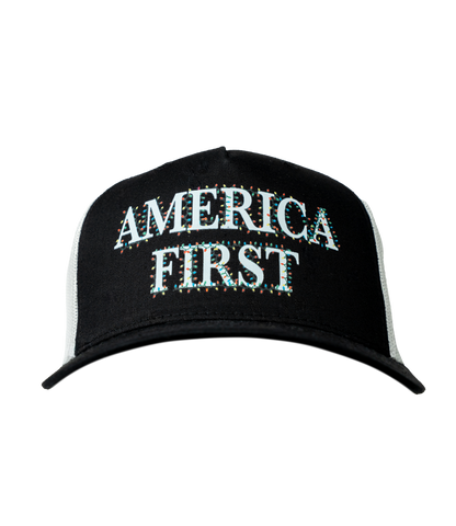 America First Christmas Trucker Hat