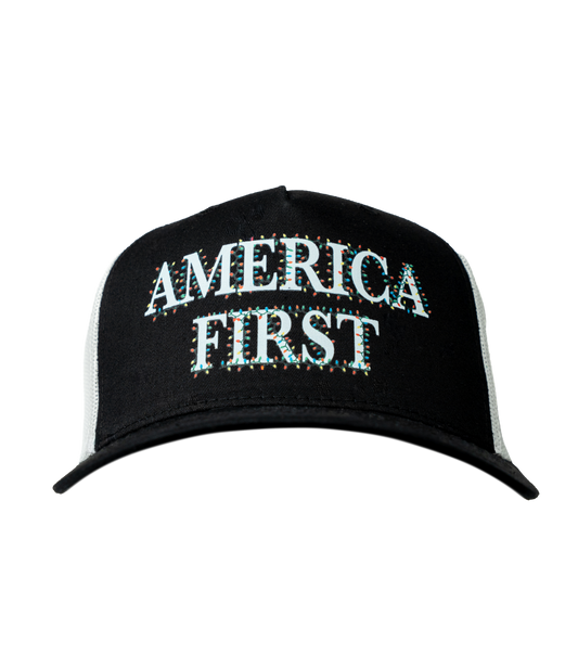 America First Christmas Trucker Hat