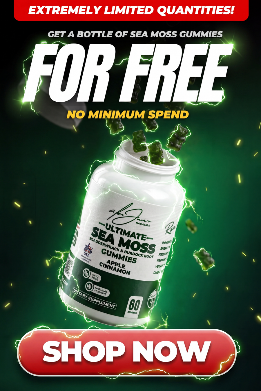 Free Bottle of Ultimate Chill or Energy