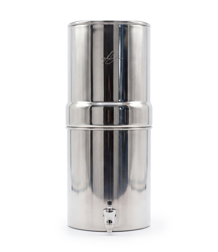 Dual Carbon Platinum Gravity-Fed Water Filter System