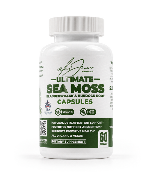 Ultimate Sea Moss Capsules With Bladderwrack & Burdock Root (60 Capsules) (30 Servings)