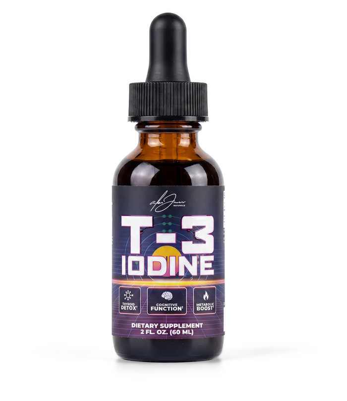 T-3 Trifecta Iodine Tincture, 2 fl. oz. amber dropper bottle