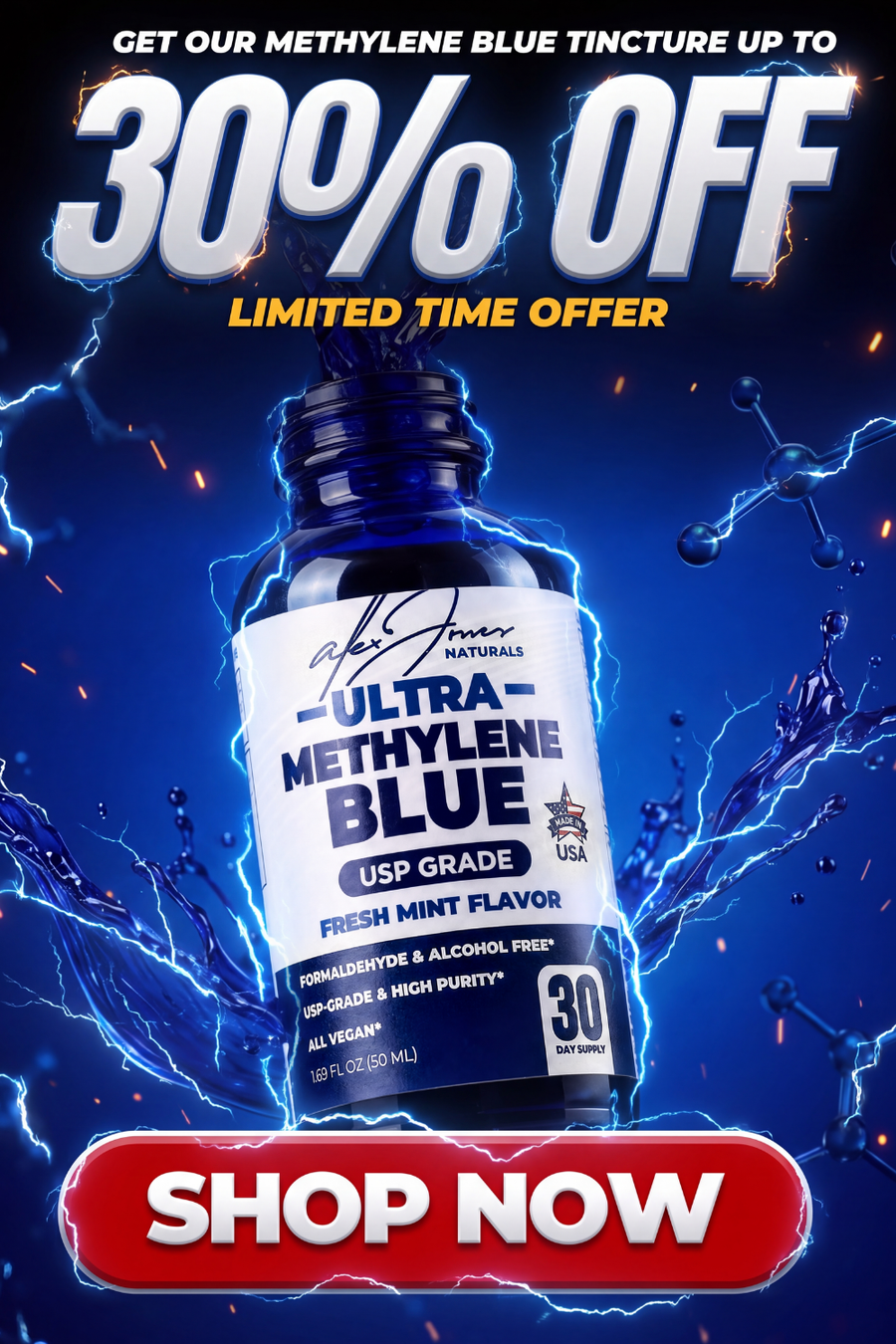 Ultra Methylene Blue Tincture - Up to 30% Off