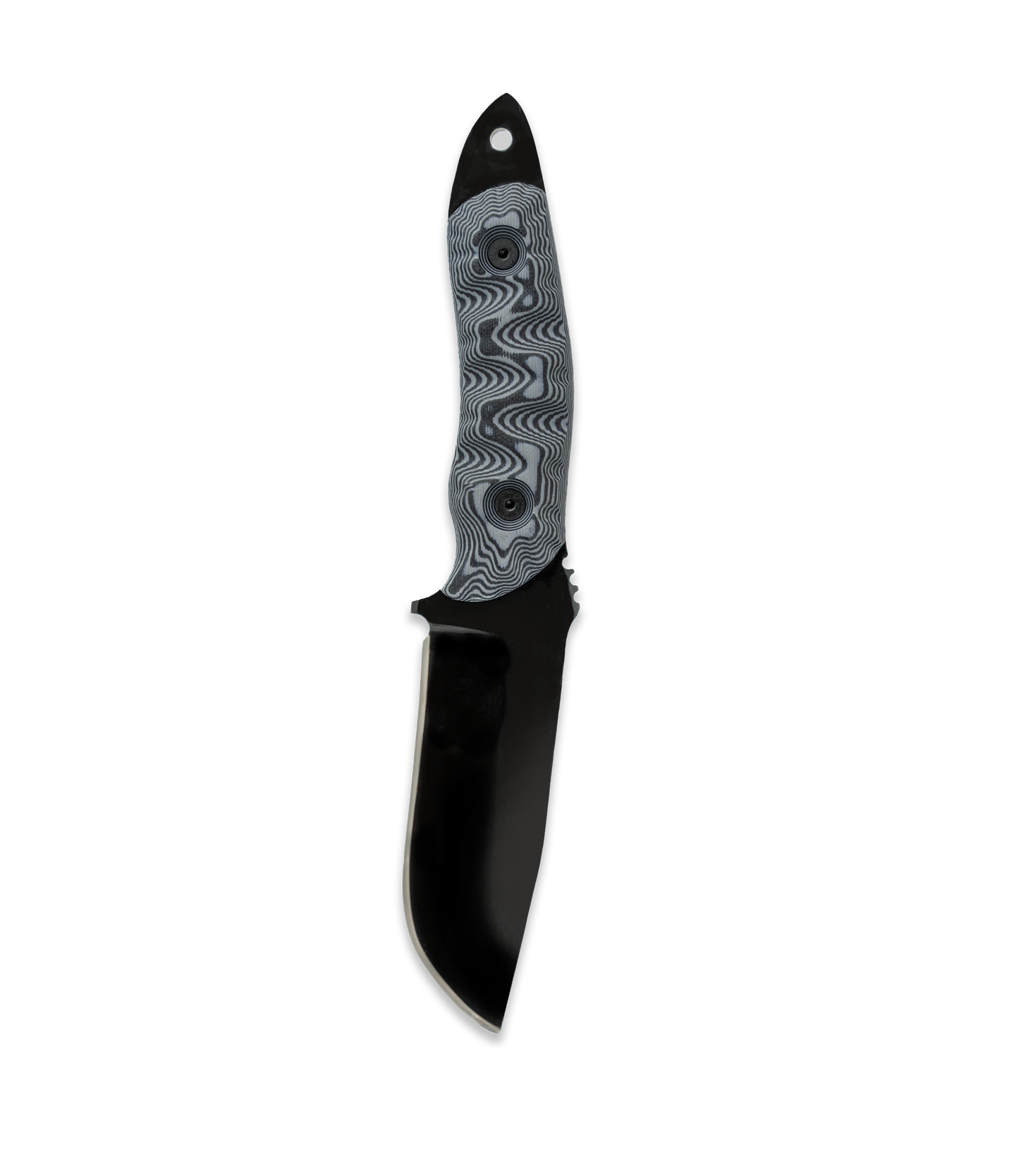 DMO Fixed-Blade Knife: The Breacher (Black Blade with Black/Gray Handle)