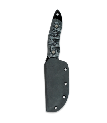 DMO Fixed-Blade Knife: The Breacher (Black Blade with Black/Gray Handle)