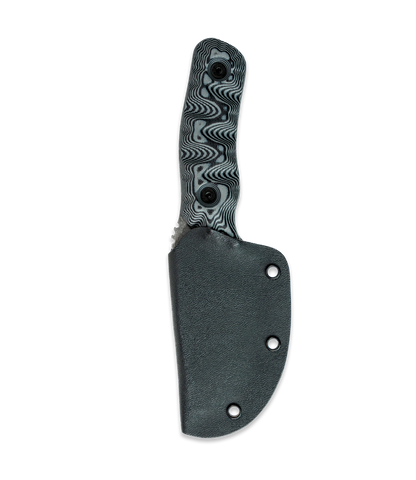 DMO Fixed-Blade Knife: The Chub (Stonewashed Blade with Black/Gray Handle)