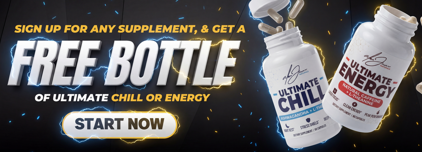 Free Bottle of Ultimate Chill or Energy