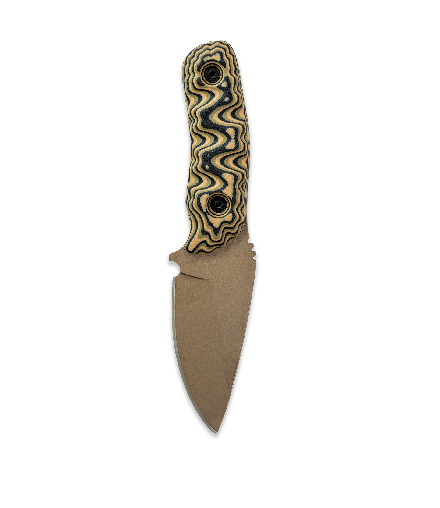 DMO Fixed-Blade Knife: The Felon (Fools Gold Blade with Multicam Handle)