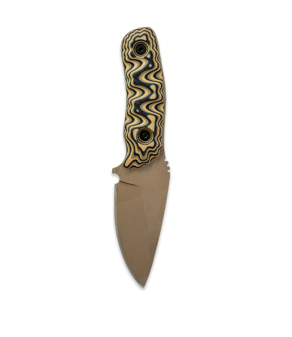 DMO Fixed-Blade Knife: The Felon (Fools Gold Blade with Multicam Handle)