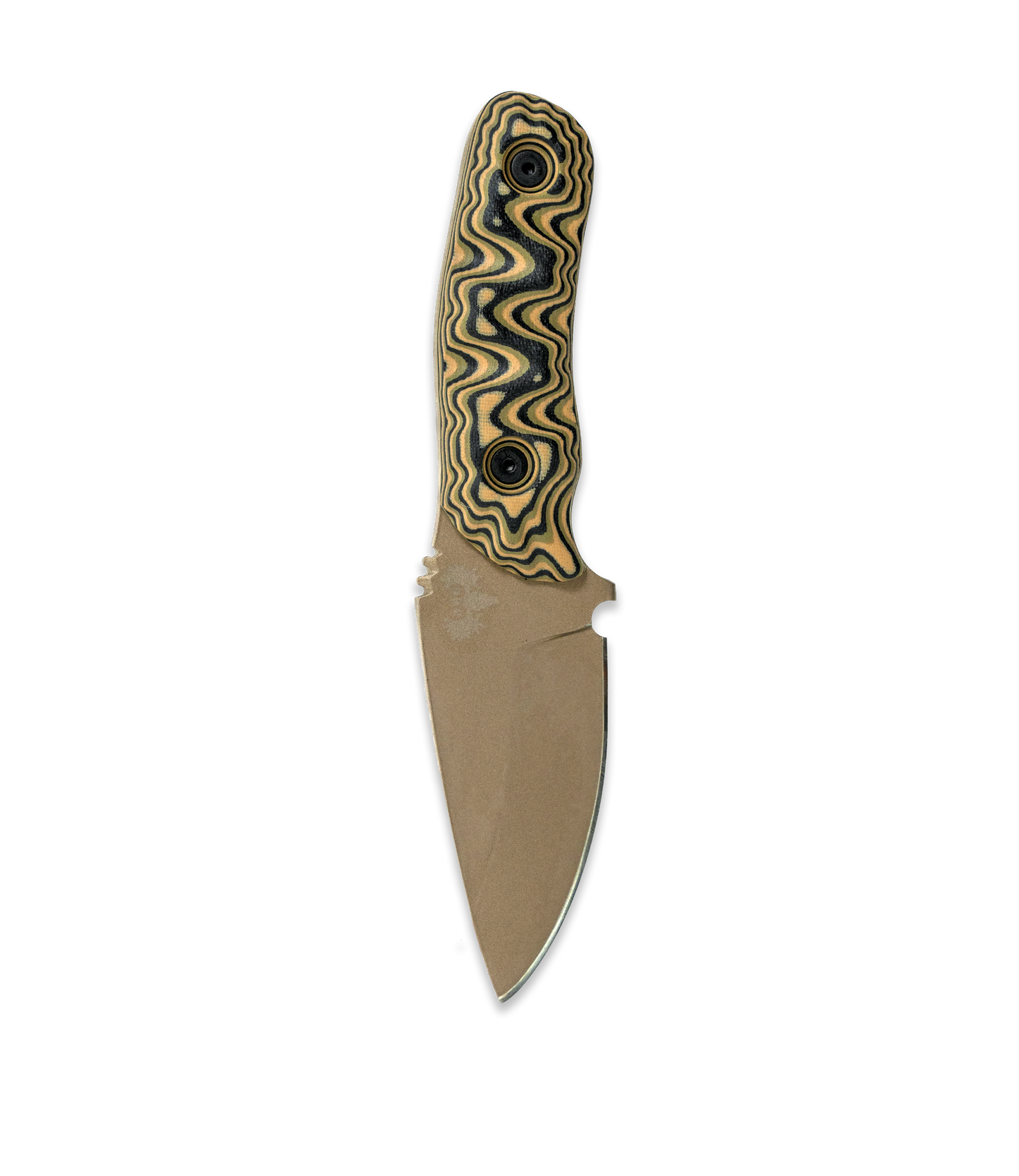 DMO Fixed-Blade Knife: The Felon (Fools Gold Blade with Multicam Handle)