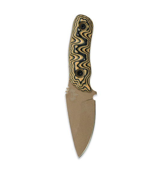 DMO Fixed-Blade Knife: The Felon (Fools Gold Blade with Multicam Handle)