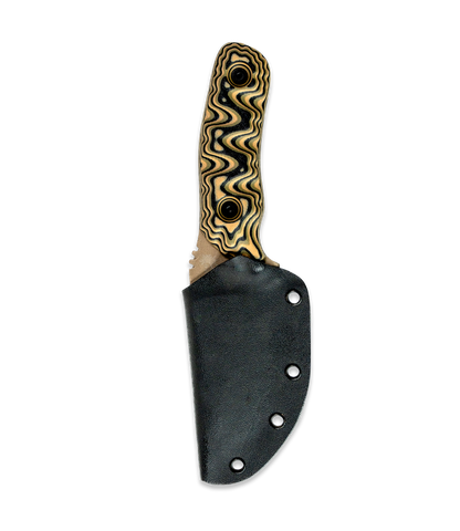 DMO Fixed-Blade Knife: The Felon (Fools Gold Blade with Multicam Handle)