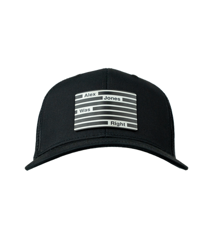 Alex Jones Was Right Leather Patch Hat