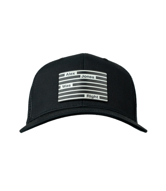 Alex Jones Was Right Leather Patch Hat