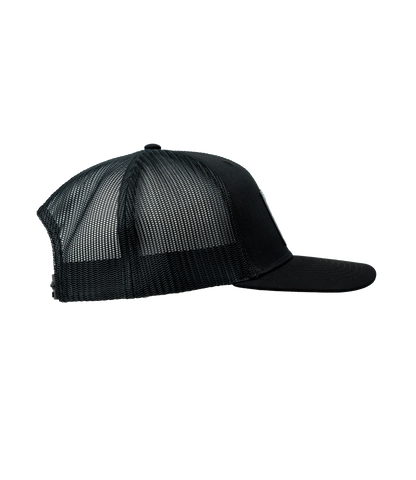 Infowars American Flag Logo Leather Patch Hat
