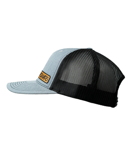 Infowars Gray Leather Patch Hat