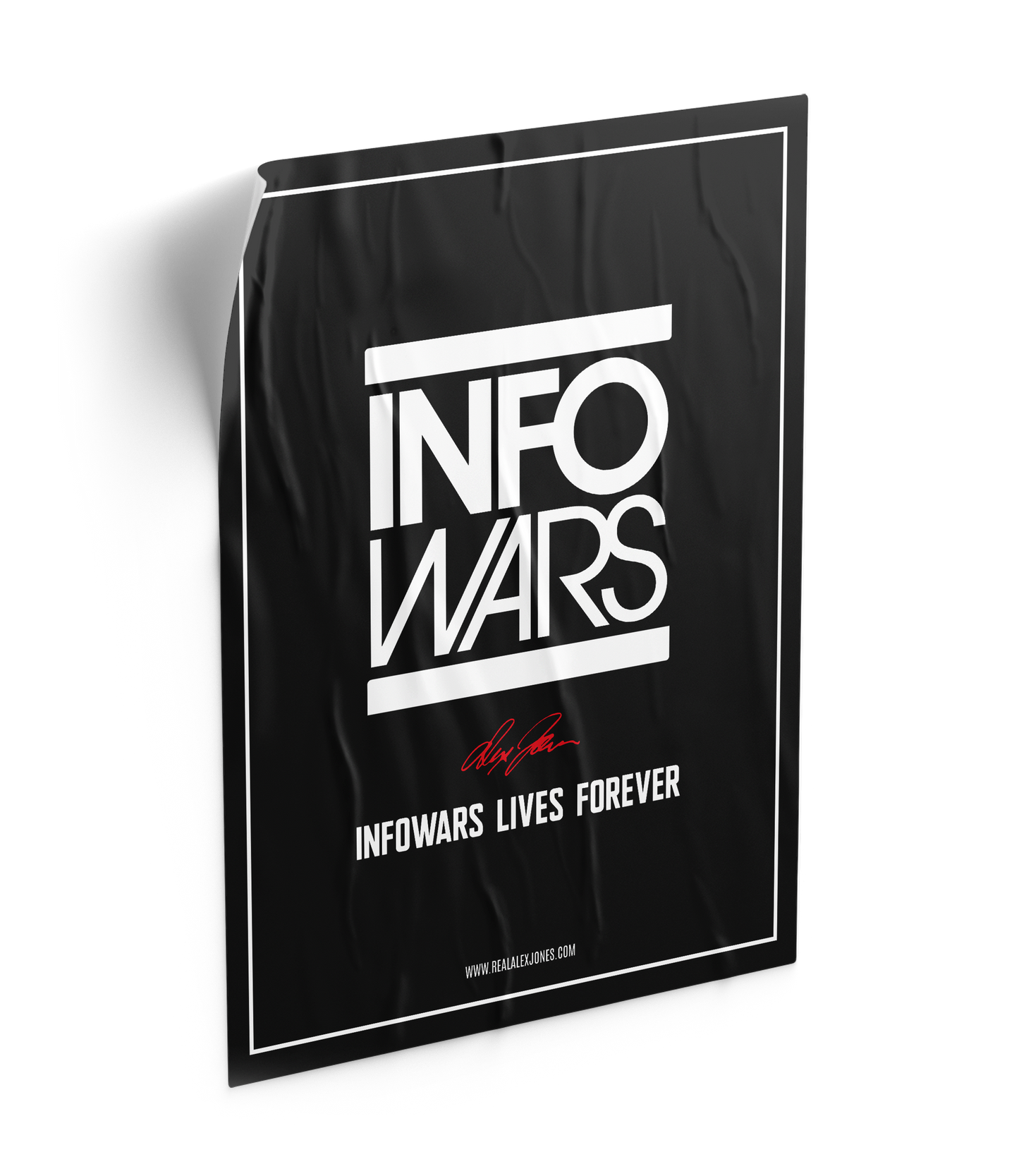 Infowars Lives Forever Fundraiser Poster