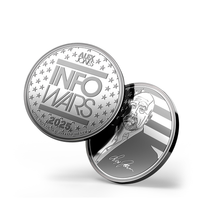 Limited Edition Silver Alex Jones Signature Fundraiser Coin