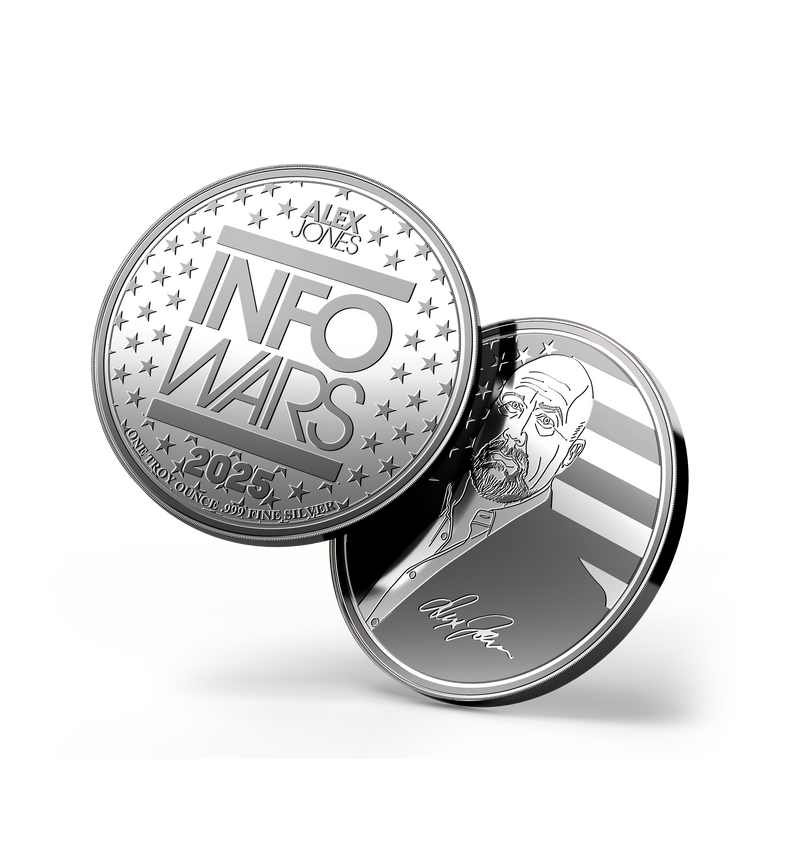 Limited Edition Silver Alex Jones Signature Fundraiser Coin