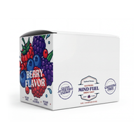 Alex Jones Naturals - Optimal Human Mind Fuel Energy Shot 12-pack berry flavor box with caffeine free and clean jitter free energy badges