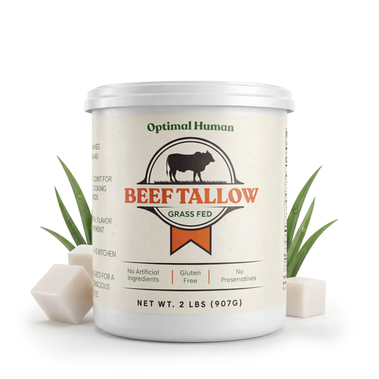 Optimal Human Pure Grass-Fed Beef Tallow (2 Pounds)