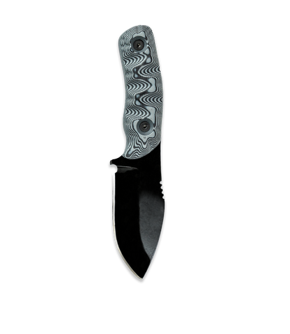 DMO Fixed-Blade Knife: The Scar (Black Blade with Black/Gray Handle)