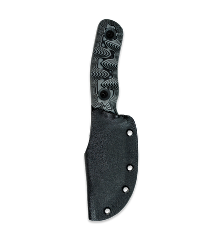 DMO Fixed-Blade Knife: The Scar (Black Blade with Black/Gray Handle)