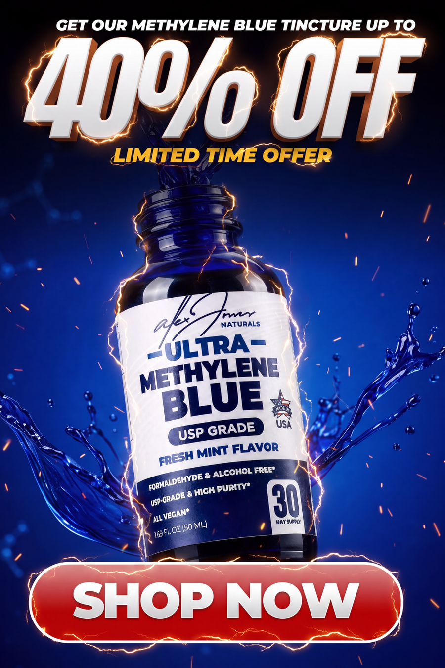 METHYLENE BLUE IS UP TO 40% OFF