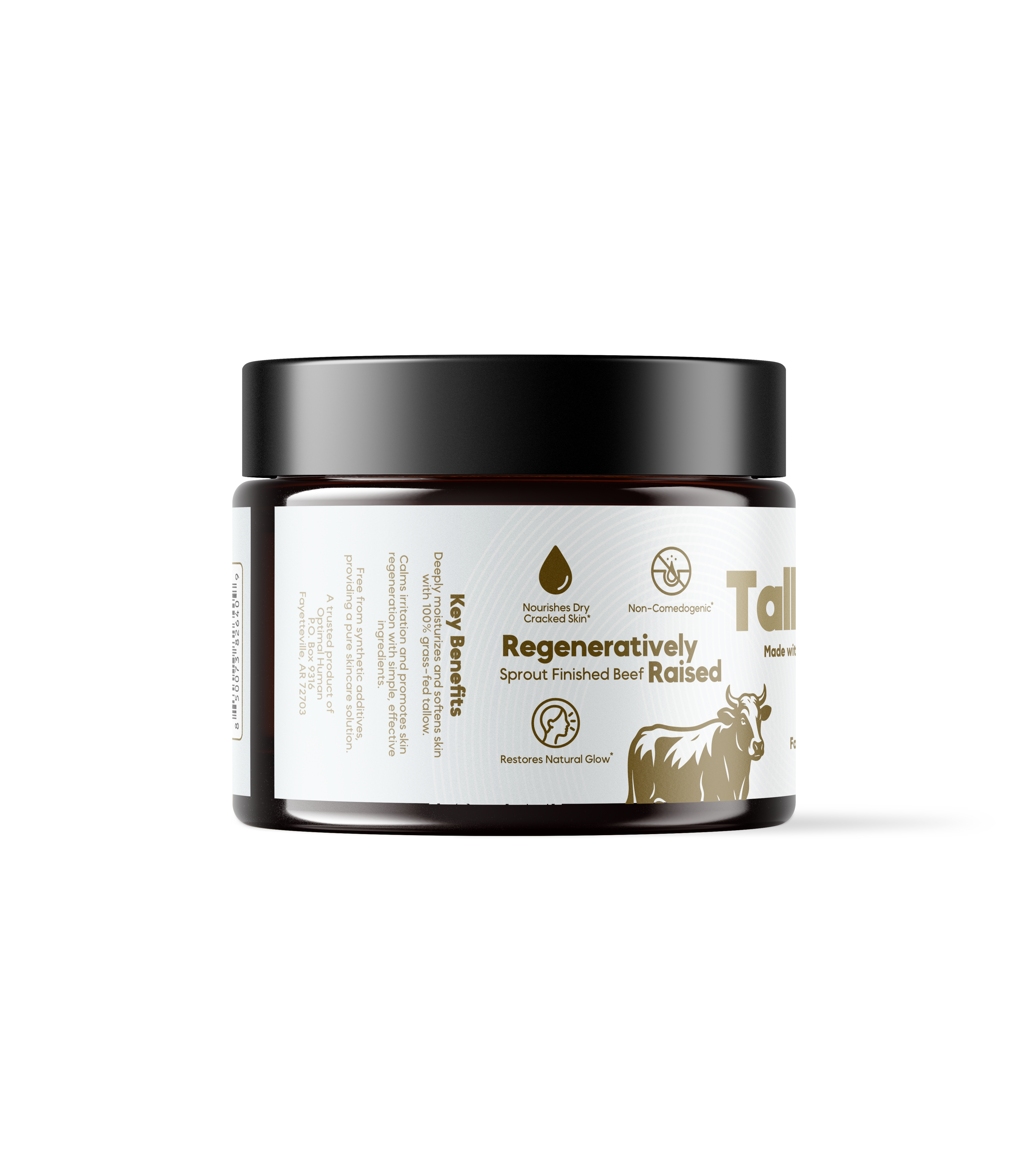 Optimal Human - Grass-Fed Tallow Balm With Raw Honey
