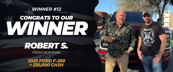 Robert S., Montana
 — won 2025 Ford F-250 + $10,000 Cash