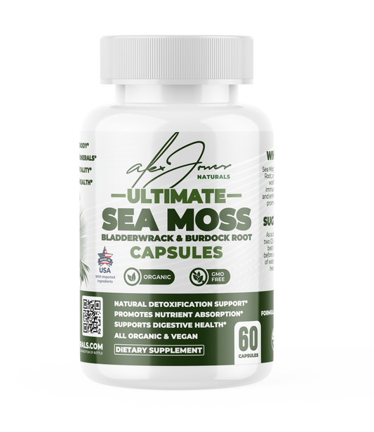 🎁 Ultimate Seamoss Capsules With Bladderwrack & Burdock Root (100% off)