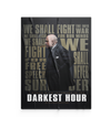18x24 poster with an image of alex jones as winston churchill as a depection of the darkest hour movie poster
