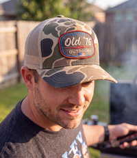 Old '76 Outdoors Duck Camo Patch Trucker Hat