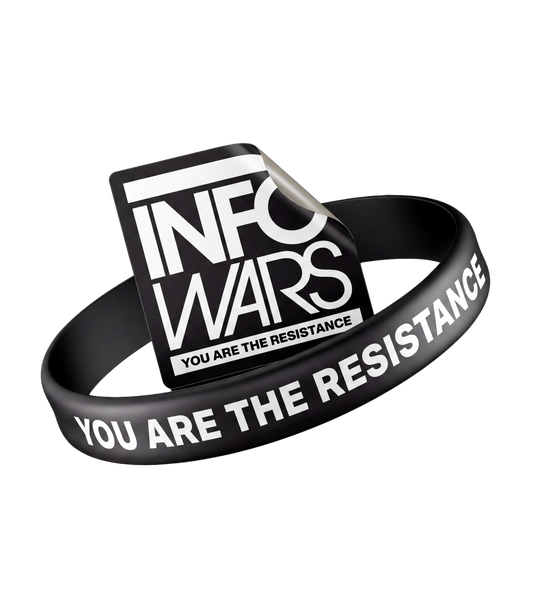 Infowars Wristband + Decal Bundle