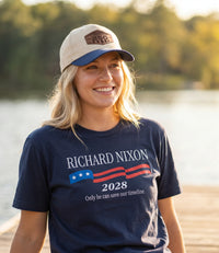 Richard Nixon 2028 — "Save Our Timeline" Premium T-Shirt
