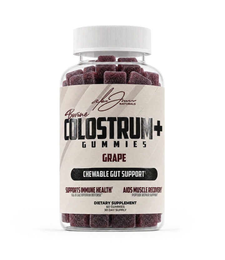 Bovine Colostrum Gummies - Gut & Immune Support (Grape) (60 Gummies) (30 Servings)