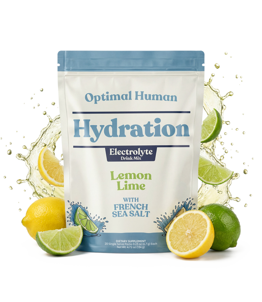 Optimal Human Electrolyte Drink Mix with French Sea Salt