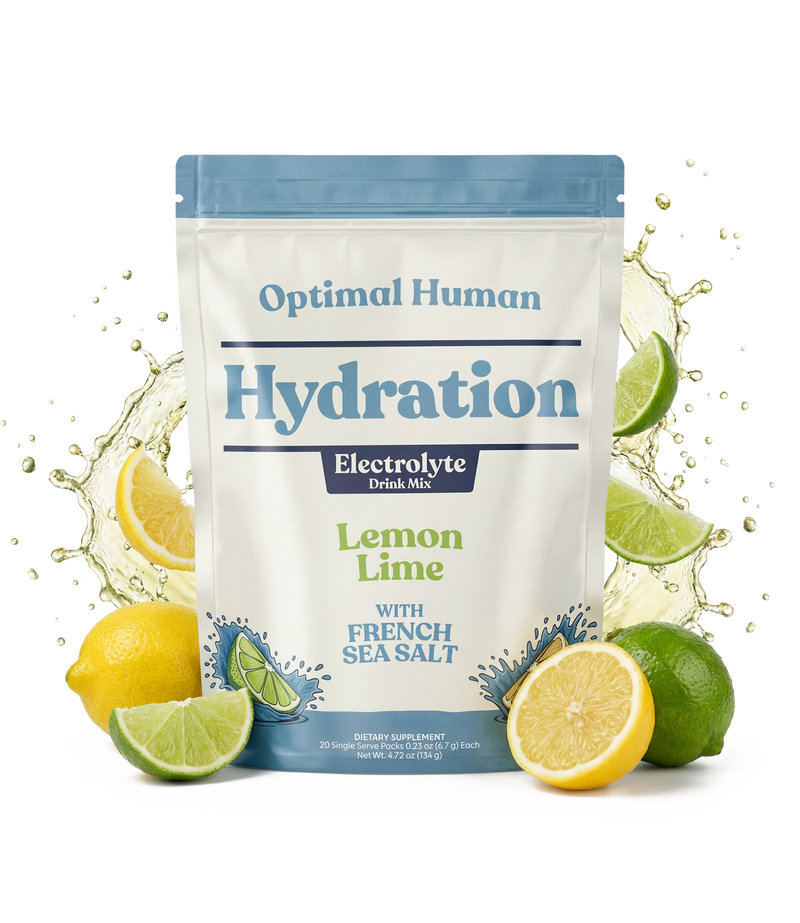 Optimal Human Hydration Drink Mix with French Sea Salt