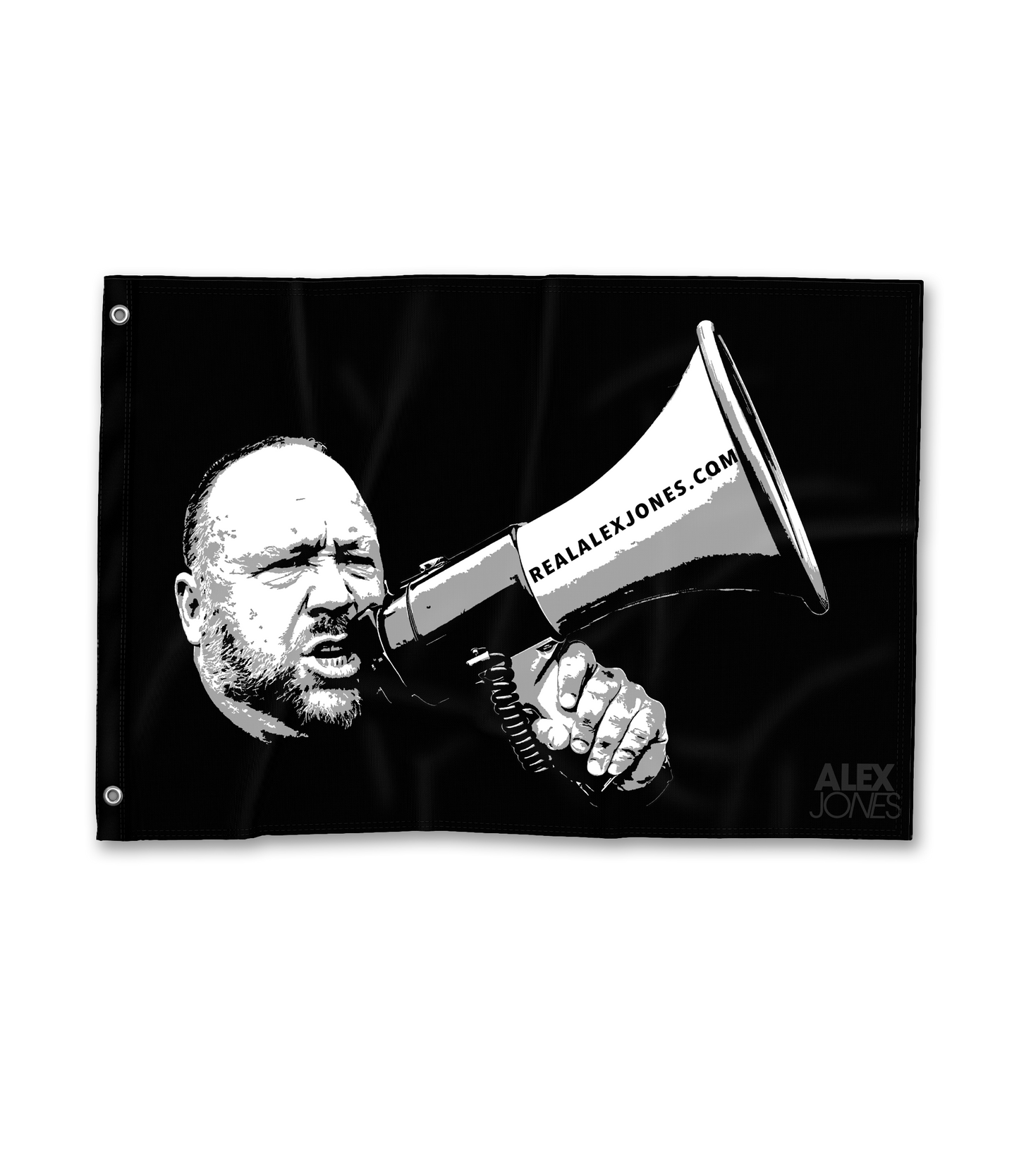 Alex Jones Megaphone Premium Flag