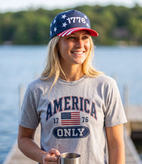 1776 Flag Bill Embroidered Hat