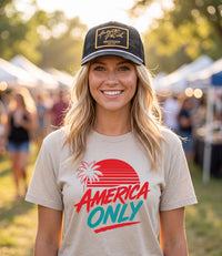 America Only Tropical Sunset T-Shirt