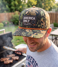 America Only Camo Patch Hat