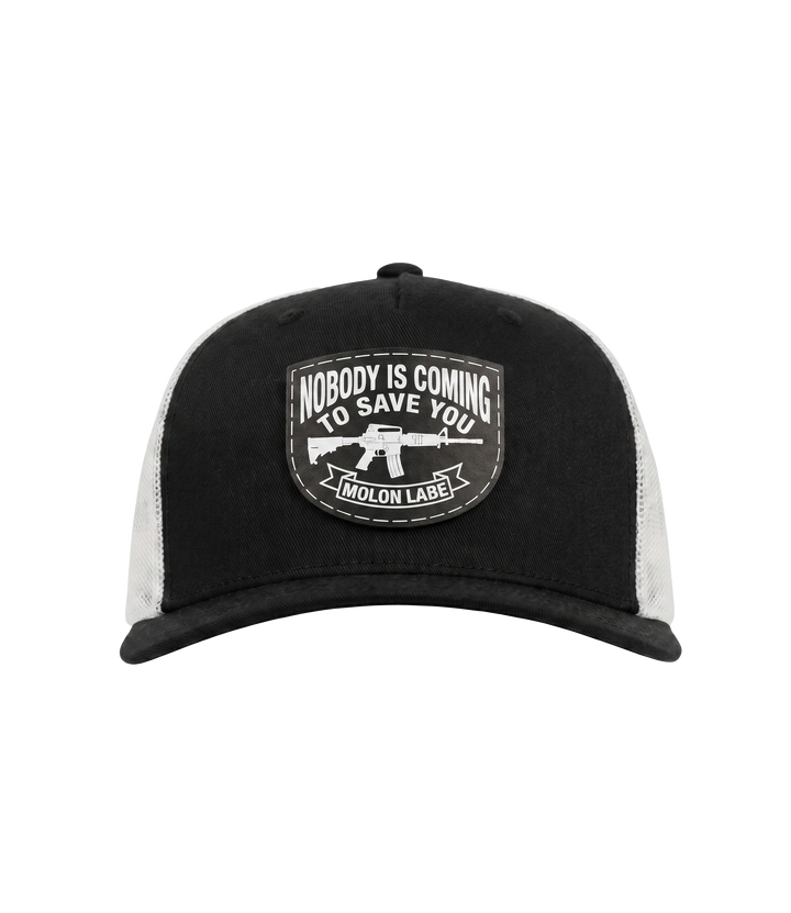 Nobody Is Coming To Save You Trucker Hat