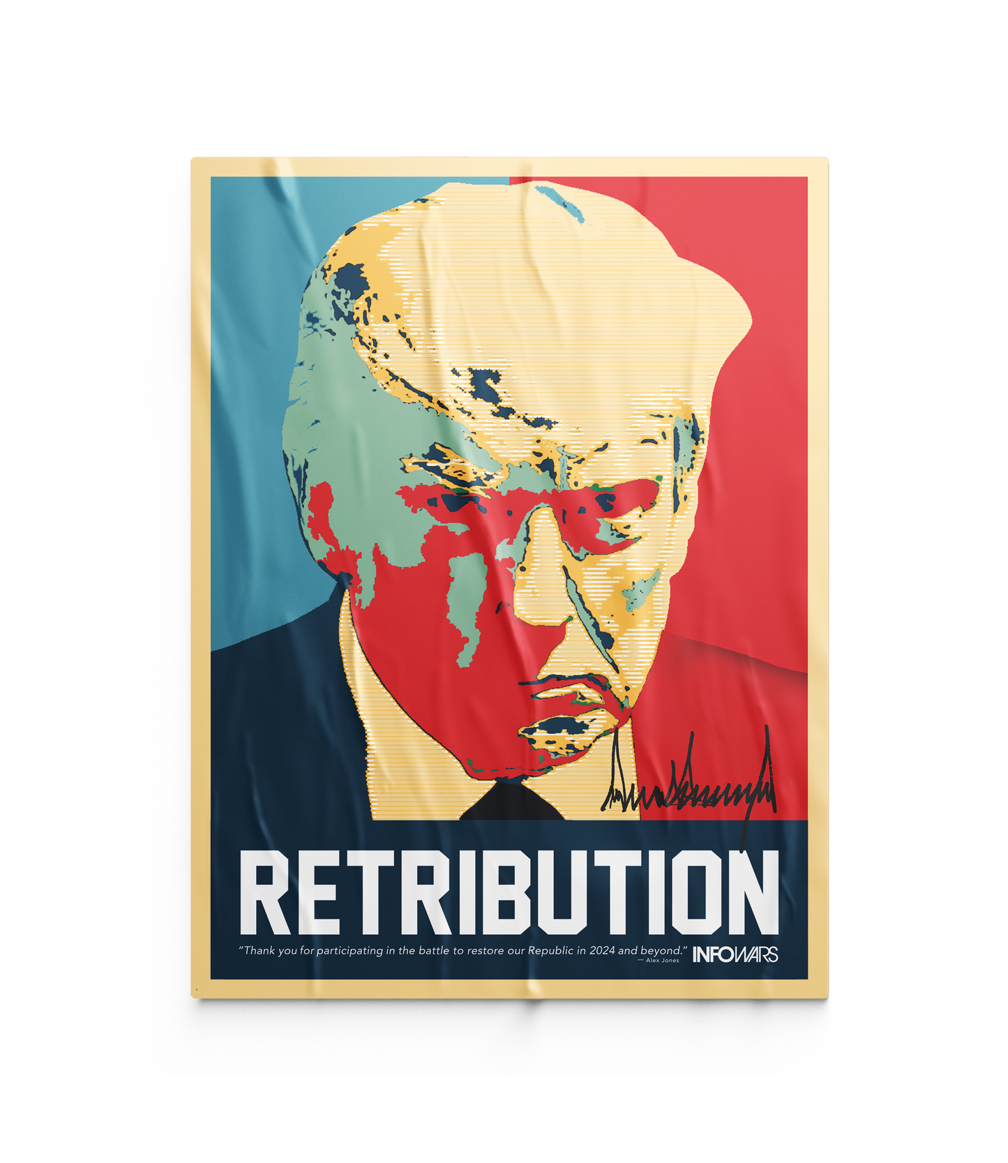 Trump Retribution Fundraiser Poster